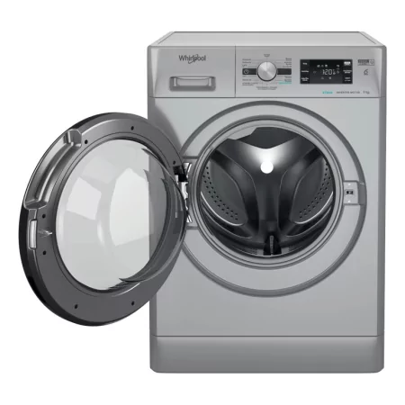 Kontrolsat - Maquina Lavar Roupa Whirlpool 9Kg - Prateada - Classe A - FFB 9489 SBV SPT Kontrolsat - Maquina Lavar Roupa Whirlpool 9Kg - Prateada - Classe A - FFB 9489 SBV SPT