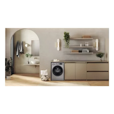 Kontrolsat - Maquina Lavar Roupa Whirlpool 9Kg - Prateada - Classe A - FFB 9489 SBV SPT Kontrolsat - Maquina Lavar Roupa Whirlpool 9Kg - Prateada - Classe A - FFB 9489 SBV SPT