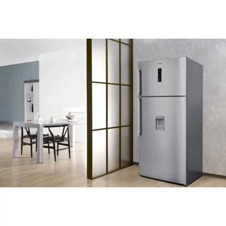 Kontrolsat - Frigorífico Americano Whirlpool W84TE72XAQUA (587L - Classe E - Inox) Kontrolsat - Frigorífico Americano Whirlpool W84TE72XAQUA (587L - Classe E - Inox)