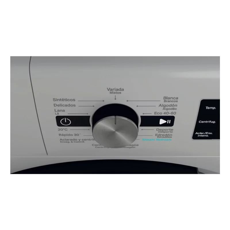 Kontrolsat - Maquina Lavar Roupa Whirlpool 9Kg - Prateada - Classe A - FFB 9489 SBV SPT