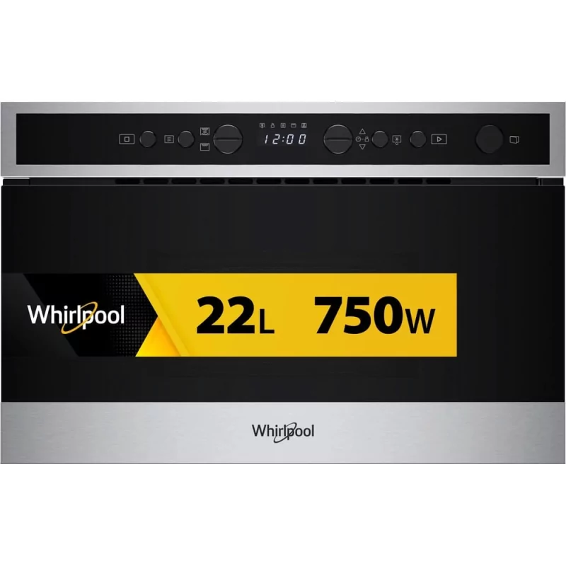 Kontrolsat - Micro-ondas Grill Whirlpool WMN4I4BX Embutido - 22L, Preto/Inox