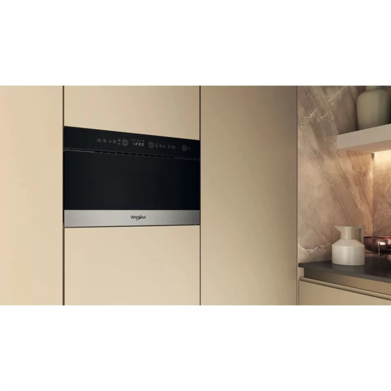 Kontrolsat - Micro-ondas Grill Embutido Whirlpool WMN574BX - 22L, Preto/Inox