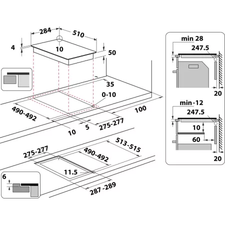 Kontrolsat - Induction Hob Whirlpool 2 Zones - WS Q0530 NE
