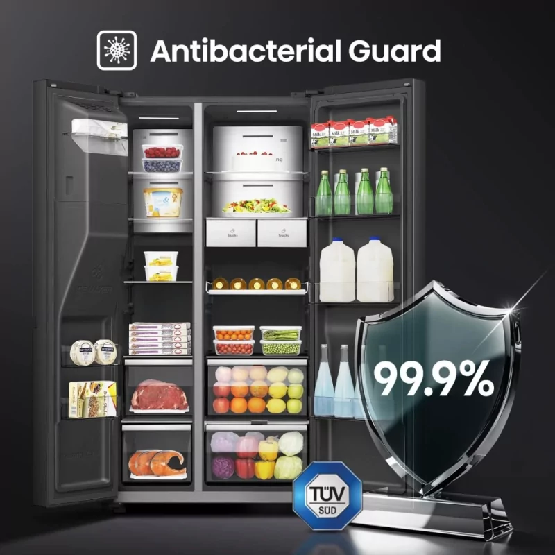 Kontrolsat - Hisense RS9P628GPFE American Fridge Freezer (614L - Class E - Black)