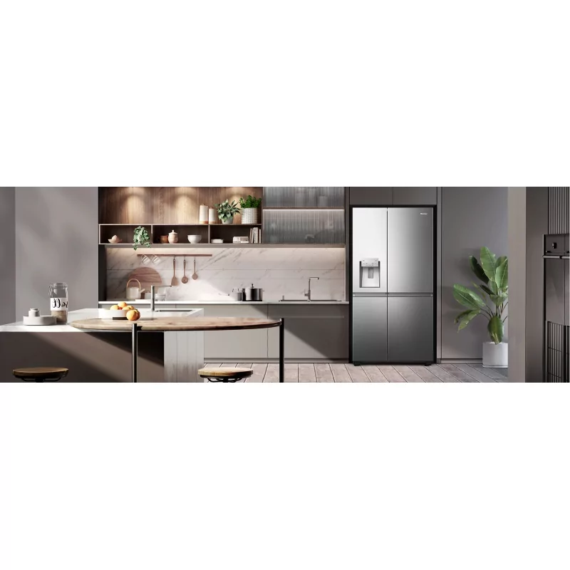 Kontrolsat - Hisense RS818N4TI American Fridge Freezer (632L - Class C - Stainless)