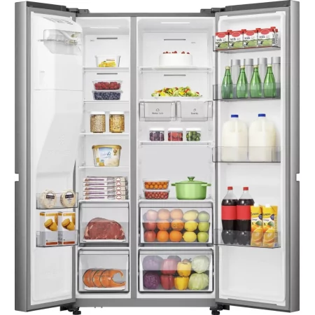Kontrolsat - Hisense RS818N4TBF American Fridge Freezer (632L - Class E - Black) Kontrolsat - Hisense RS818N4TBF American Fridge Freezer (632L - Class E - Black)