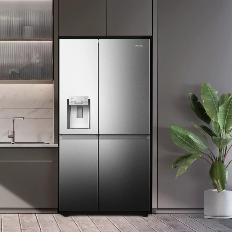 Kontrolsat - Hisense RS818N4TI American Fridge Freezer (632L - Class C - Stainless)