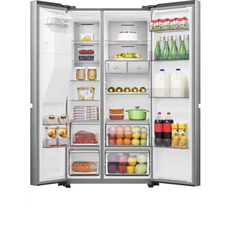 Kontrolsat - Hisense RS818N4TI American Fridge Freezer (632L - Class C - Stainless) Kontrolsat - Hisense RS818N4TI American Fridge Freezer (632L - Class C - Stainless)