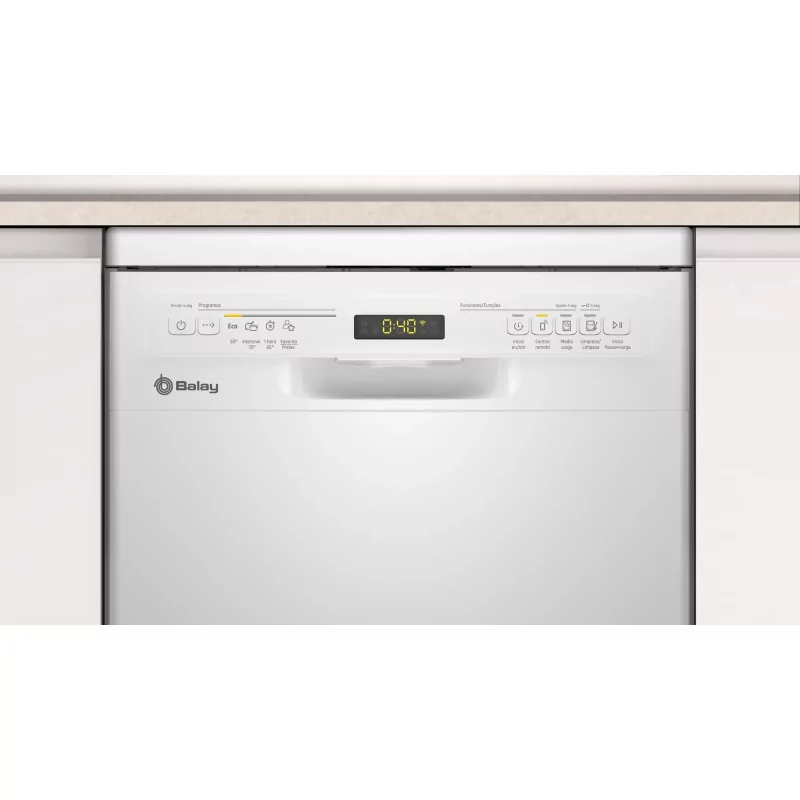 Kontrolsat - Máquina de Lavar Loiça Balay 10 Talheres - Compacto 45cm - Branco - 3VN4030BA