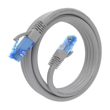 Kontrolsat - Cabo de Rede RJ45 Cat.6 UTP AWG26 CCA Aisens A135-0777 – 2 m, Cinzento Kontrolsat - Cabo de Rede RJ45 Cat.6 UTP AWG26 CCA Aisens A135-0777 – 2 m, Cinzento