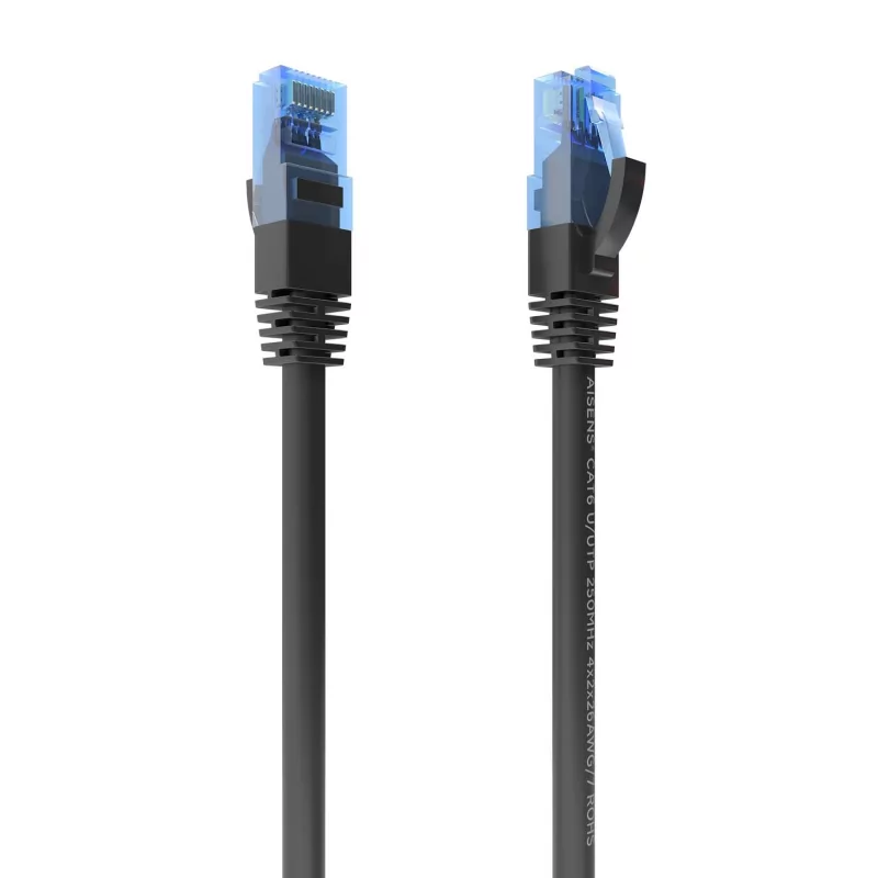 Kontrolsat - Cabo de Rede RJ45 Cat.6 UTP AWG26 Aisens A135-0845 – 2 m, Preto Kontrolsat - Cabo de Rede RJ45 Cat.6 UTP AWG26 Aisens A135-0845 – 2 m, Preto