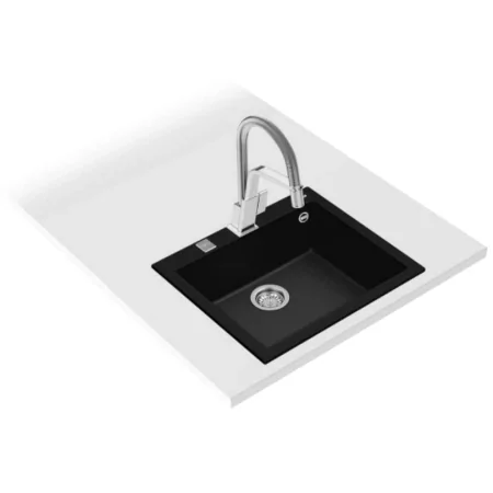 Kontrolsat - Lava Louça TEKA Forsquare 50.40 Tg - Embutida com Torneira, Preto Kontrolsat - Lava Louça TEKA Forsquare 50.40 Tg - Embutida com Torneira, Preto