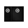 Lava Louça Teka Square 2c 560 Tg Black - Pia Encastrada, Preto