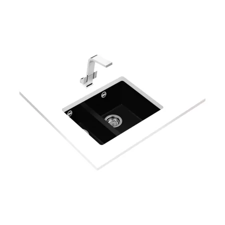 Kontrolsat - Lava Louça Teka Square 2c 560 Tg Black - Pia Encastrada, Preto Kontrolsat - Lava Louça Teka Square 2c 560 Tg Black - Pia Encastrada, Preto