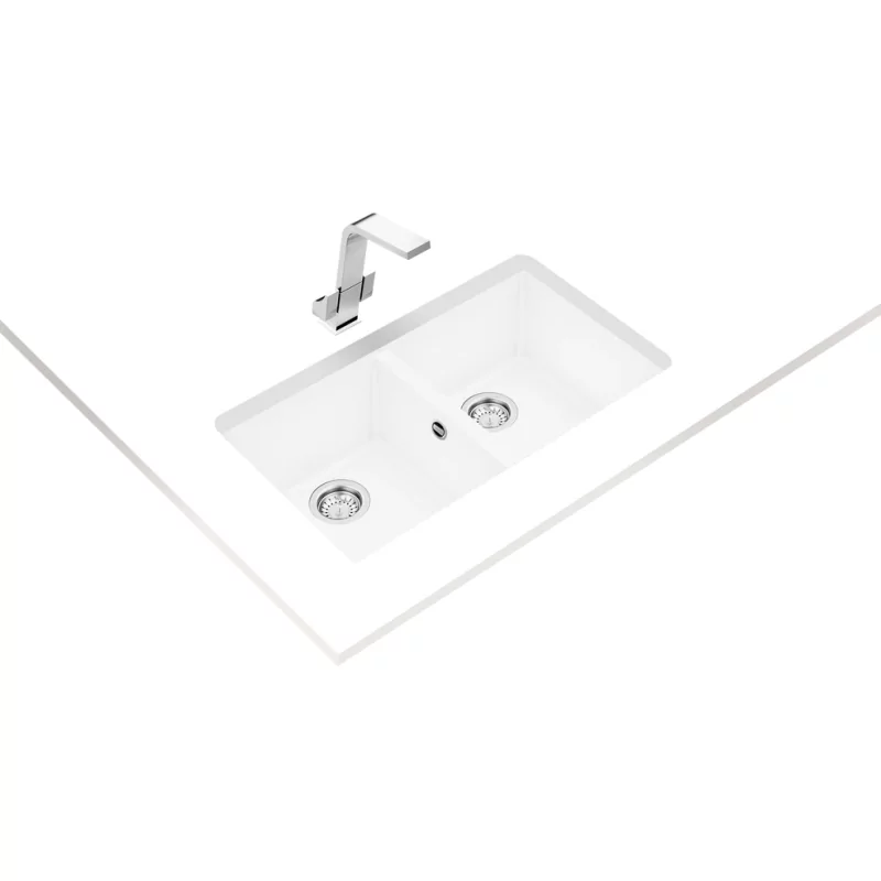 Kontrolsat - Teka Lava Louça Square 2c 760 Tg Artic White Tegranite+