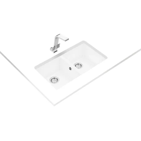 Kontrolsat - Teka Lava Louça Square 2c 760 Tg Artic White Tegranite+ Kontrolsat - Teka Lava Louça Square 2c 760 Tg Artic White Tegranite+