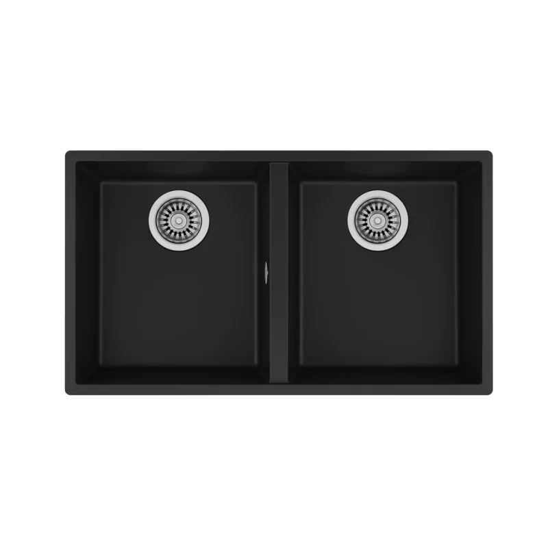 Kontrolsat - Teka Lava Louça Square 2c 760 Tg Black - Pia Encastrada 2 Cubas Kontrolsat - Teka Lava Louça Square 2c 760 Tg Black - Pia Encastrada 2 Cubas