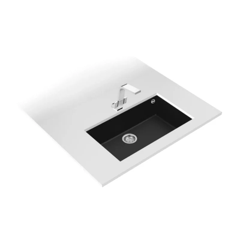 Kontrolsat - Teka Sink Square 72.40 Tg Black Built-in 76x44cm