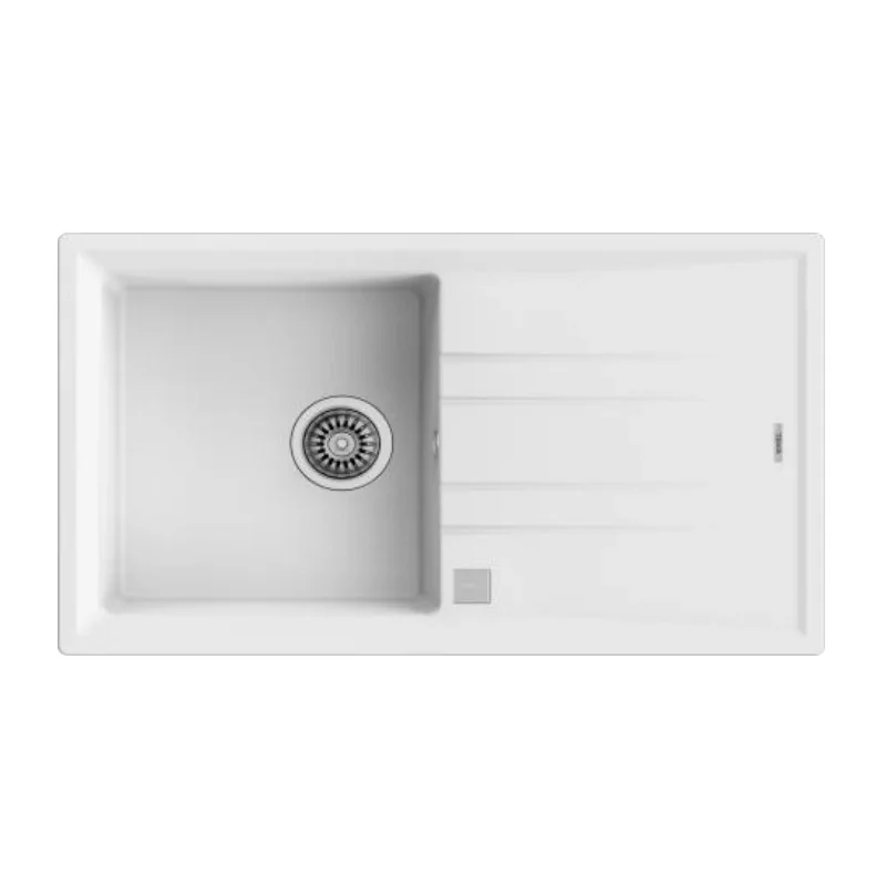 Kontrolsat - Teka Stone 50 B-TG Lava-Louça Tegranite Branco 1 Pia Kontrolsat - Teka Stone 50 B-TG Lava-Louça Tegranite Branco 1 Pia