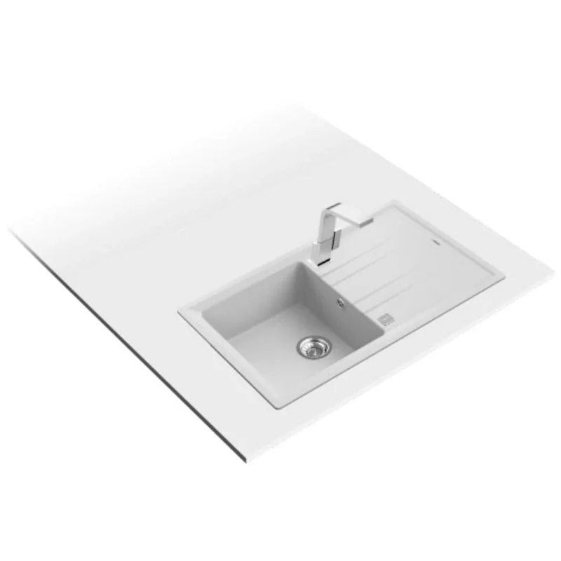Kontrolsat - Teka Stone 50 B-TG Lava-Louça Tegranite Branco 1 Pia