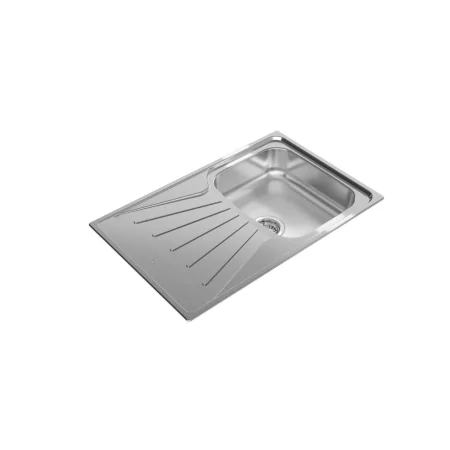 Kontrolsat - Pia Teka Starbright 45 E-xp - Aço Inox 1 Cava Reversível, Inox Kontrolsat - Pia Teka Starbright 45 E-xp - Aço Inox 1 Cava Reversível, Inox