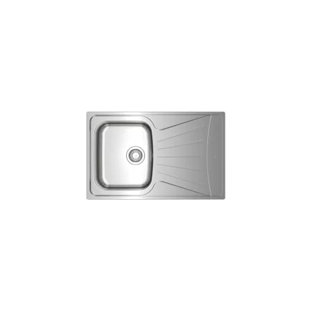 Kontrolsat - Pia Teka Starbright 45 E-xp - Aço Inox 1 Cava Reversível, Inox Kontrolsat - Pia Teka Starbright 45 E-xp - Aço Inox 1 Cava Reversível, Inox