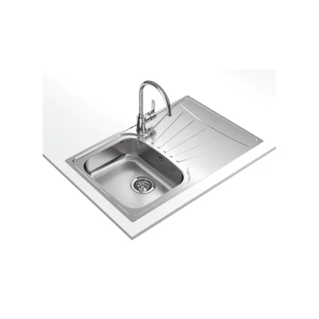 Kontrolsat - Teka Starbright 45 E-xp Sink - Stainless Steel 1 Bowl Reversible, Inox Kontrolsat - Teka Starbright 45 E-xp Sink - Stainless Steel 1 Bowl Reversible, Inox