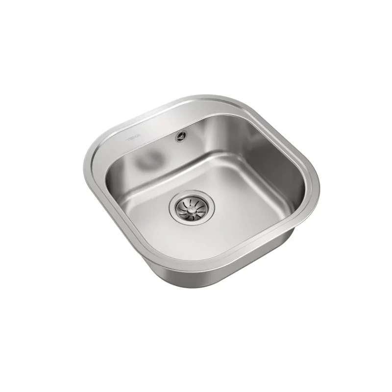 Kontrolsat - Teka Stylo 1C Pia de Cozinha Inox Quadrada 48.5x16.5cm