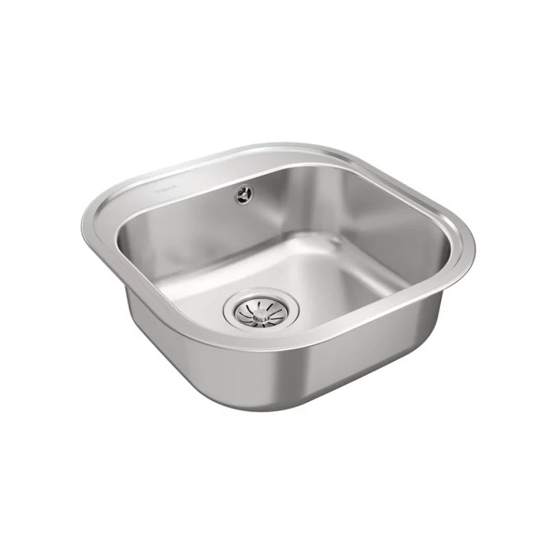 Kontrolsat - Teka Stylo 1C Pia de Cozinha Inox Quadrada 48.5x16.5cm