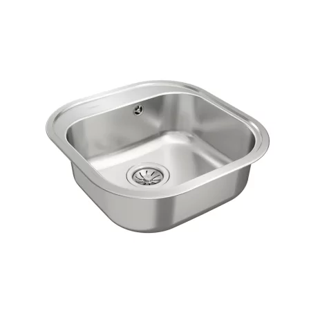 Kontrolsat - Teka Stylo 1C Square Stainless Steel Kitchen Sink 48.5x16.5cm