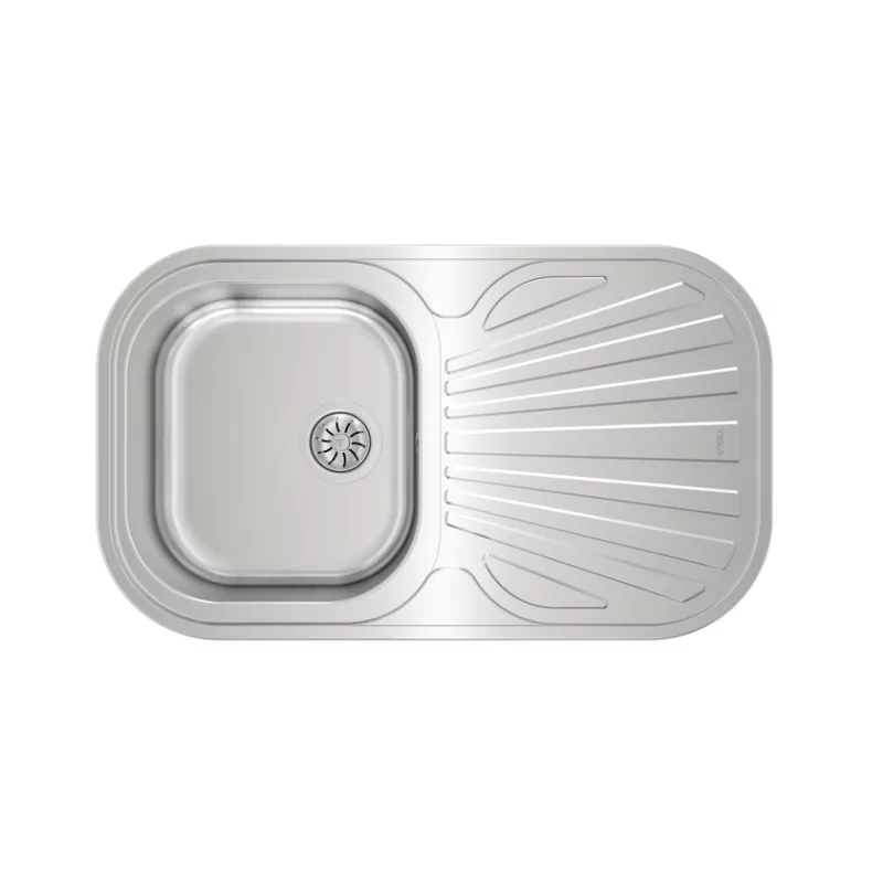 Kontrolsat - Teka Stylo 1c.1e Rev Stainless Steel Top-Mount Rectangular Sink Kontrolsat - Teka Stylo 1c.1e Rev Stainless Steel Top-Mount Rectangular Sink