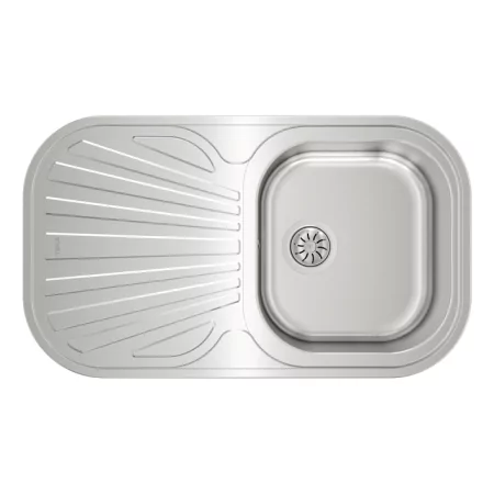 Kontrolsat - Teka Stylo 1c.1e Rev Stainless Steel Top-Mount Rectangular Sink Kontrolsat - Teka Stylo 1c.1e Rev Stainless Steel Top-Mount Rectangular Sink