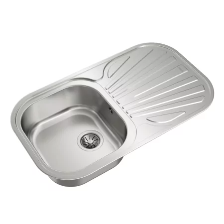 Kontrolsat - Teka Stylo 1c.1e Rev Stainless Steel Top-Mount Rectangular Sink Kontrolsat - Teka Stylo 1c.1e Rev Stainless Steel Top-Mount Rectangular Sink