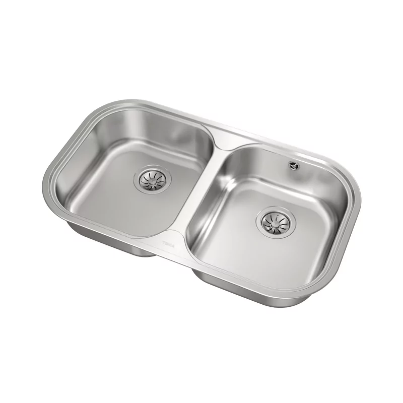 Kontrolsat - Teka Stylo 2c Kitchen Sink - 2 Bowls, Stainless Steel