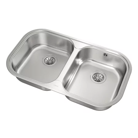 Kontrolsat - Teka Stylo 2c Kitchen Sink - 2 Bowls, Stainless Steel Kontrolsat - Teka Stylo 2c Kitchen Sink - 2 Bowls, Stainless Steel