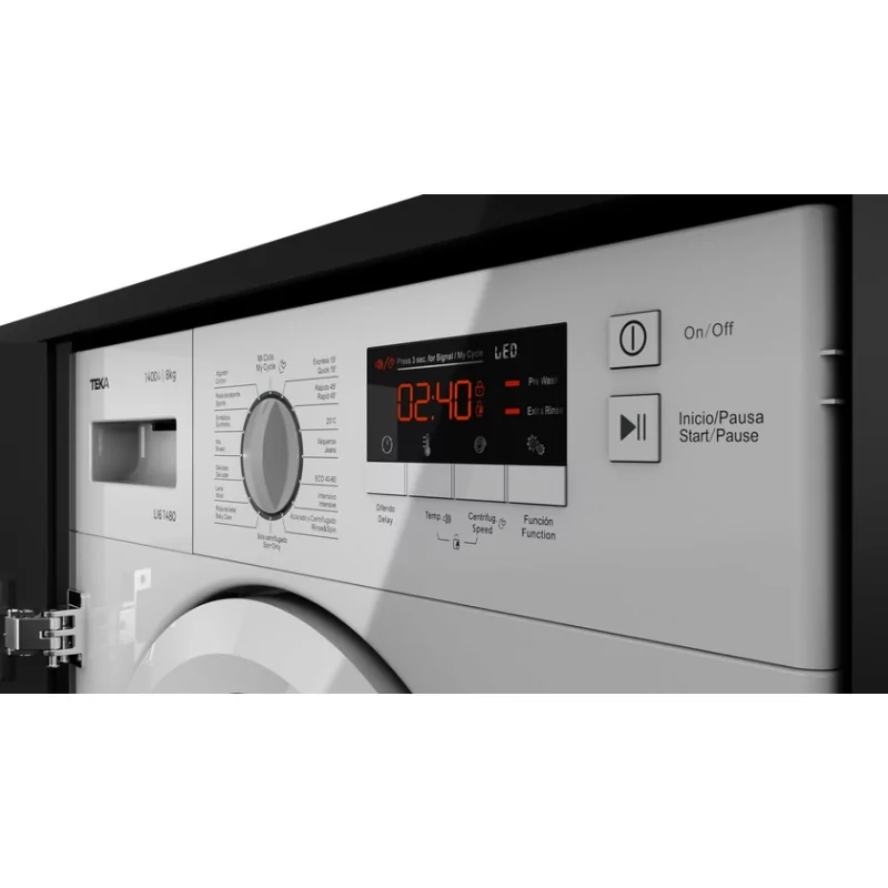 Kontrolsat - Máquina de Lavar Roupa de Encastre Teka - (8Kg - 1400RPM - Classe A - Branca) -