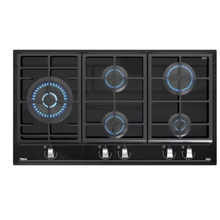 Kontrolsat - Teka GZC 95320 XBA BK Gas Hob 90cm 5 Zones Black Glass ExactFlame Kontrolsat - Teka GZC 95320 XBA BK Gas Hob 90cm 5 Zones Black Glass ExactFlame