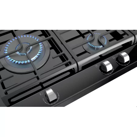 Kontrolsat - Teka GZC 95320 XBA BK Gas Hob 90cm 5 Zones Black Glass ExactFlame Kontrolsat - Teka GZC 95320 XBA BK Gas Hob 90cm 5 Zones Black Glass ExactFlame