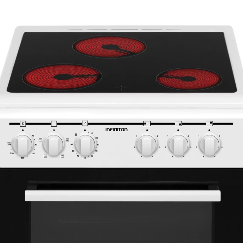 Kontrolsat - INFinition Electric Cooker CCV350G (Electric - 2 Zones - Black/White)