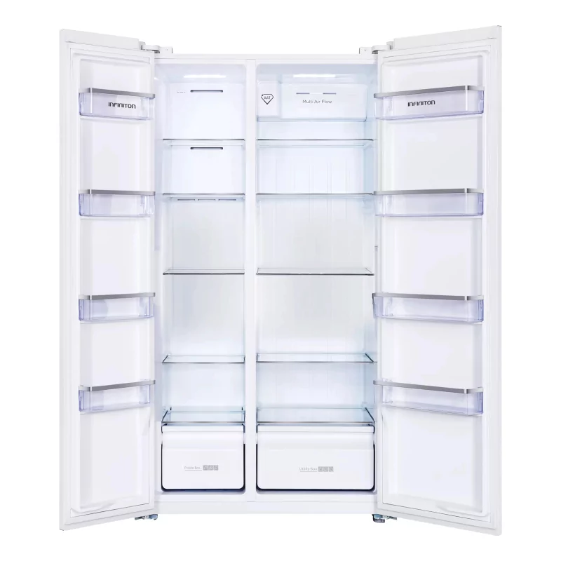 Kontrolsat - Infiniton SBS506A77BEH American Fridge Freezer (505L - Class E - White)