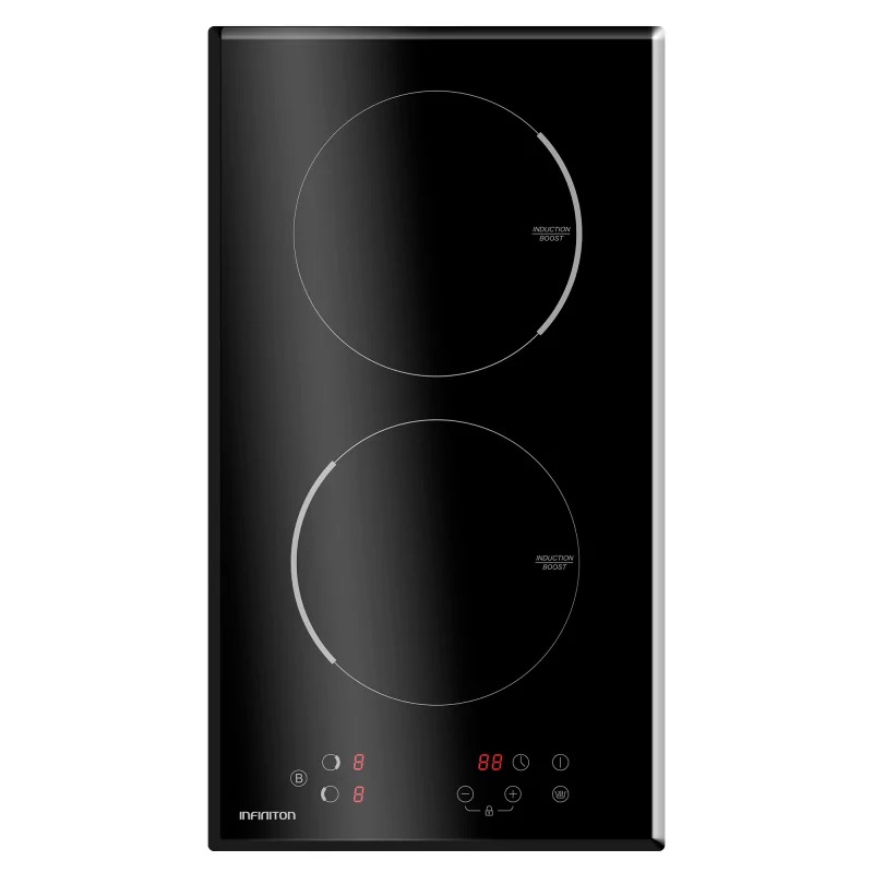 Kontrolsat - Placa Infiniton IND230N - 2 Zonas Indução 3800W, Preto Kontrolsat - Placa Infiniton IND230N - 2 Zonas Indução 3800W, Preto