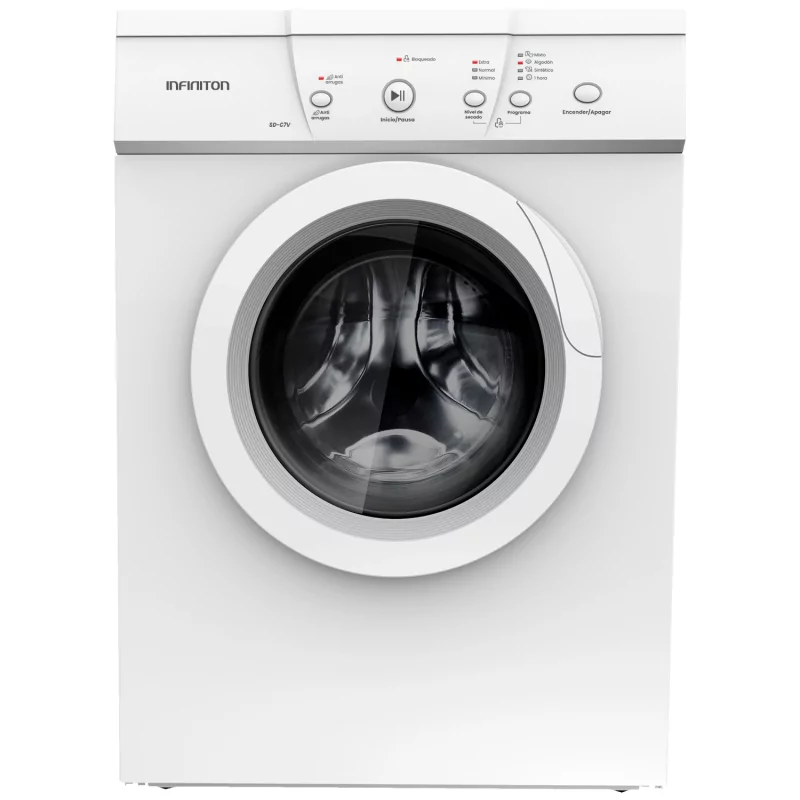 Kontrolsat - Secador De Roupa Infiniton SD-C7V - 7kg, 4 Programas, Branco Kontrolsat - Secador De Roupa Infiniton SD-C7V - 7kg, 4 Programas, Branco