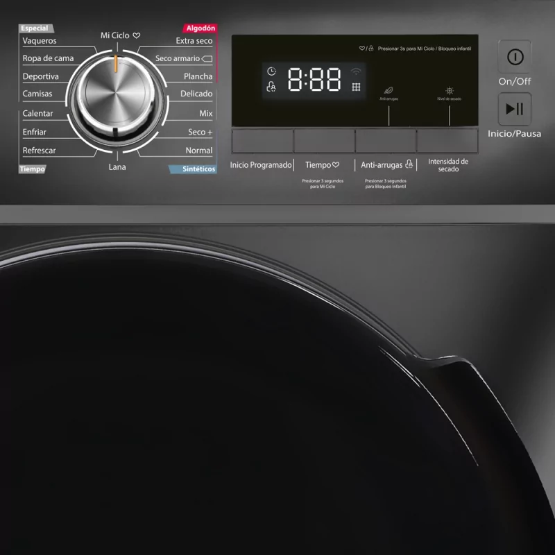 Kontrolsat - INFINITON SD-DG85C Clothes Dryer - 8kg, 16 Programs, Stainless Steel