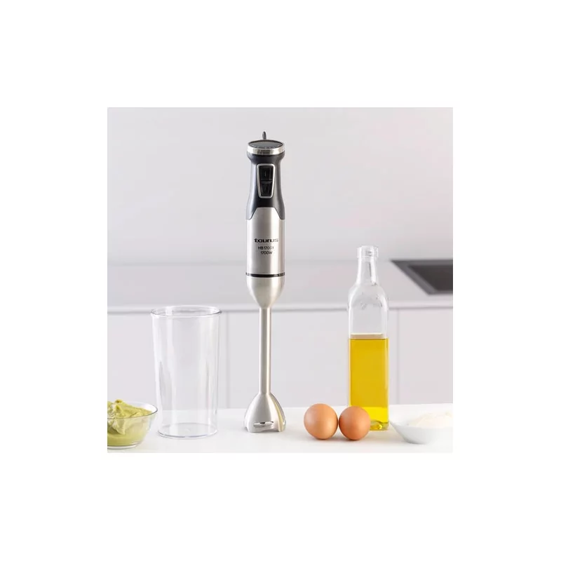 Kontrolsat - TAURUS Hand Blender HB1700X - 1700W Turbo 1L Cup, Black/Stainless