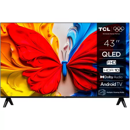 Kontrolsat - TCL Qled 43S5K - 43" QLED Full HD TV, Black Kontrolsat - TCL Qled 43S5K - 43" QLED Full HD TV, Black
