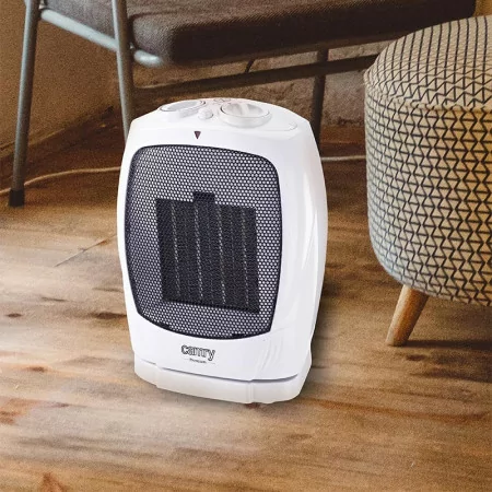 Camry Oscillating Fan Heater 1500W White - CR7718