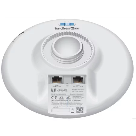 Kontrolsat - Ubiquiti Access Point airMAX NanoBeam AC Bridge - 5GHz 19dBi - NBE-5AC-GEN2 Kontrolsat - Ubiquiti Access Point airMAX NanoBeam AC Bridge - 5GHz 19dBi - NBE-5AC-GEN2