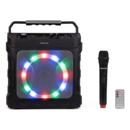 Kontrolsat - Coluna Fonestar Karaoke com Amplificador - Partybox Bluetooth - 20W Kontrolsat - Coluna Fonestar Karaoke com Amplificador - Partybox Bluetooth - 20W