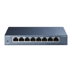 Kontrolsat - Switch de Rede TPLink - Gigabit - 8 Portas - TL-SG108