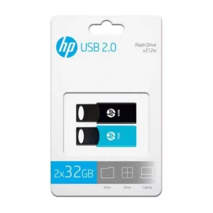Kontrolsat - Pack 2 Pendrive HP 32GB USB 2.0 Black/Blue